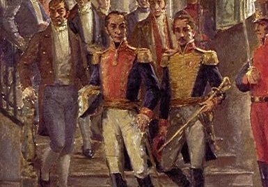 Simon Bolívar and Francisco de Paula Santander