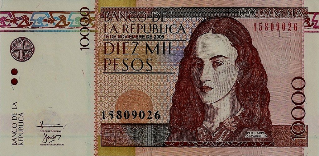 Women Colombian Banknotes