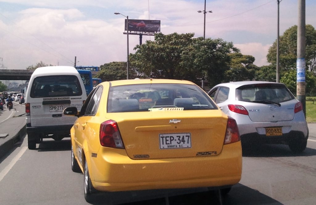 Taxi gasoline Colombia