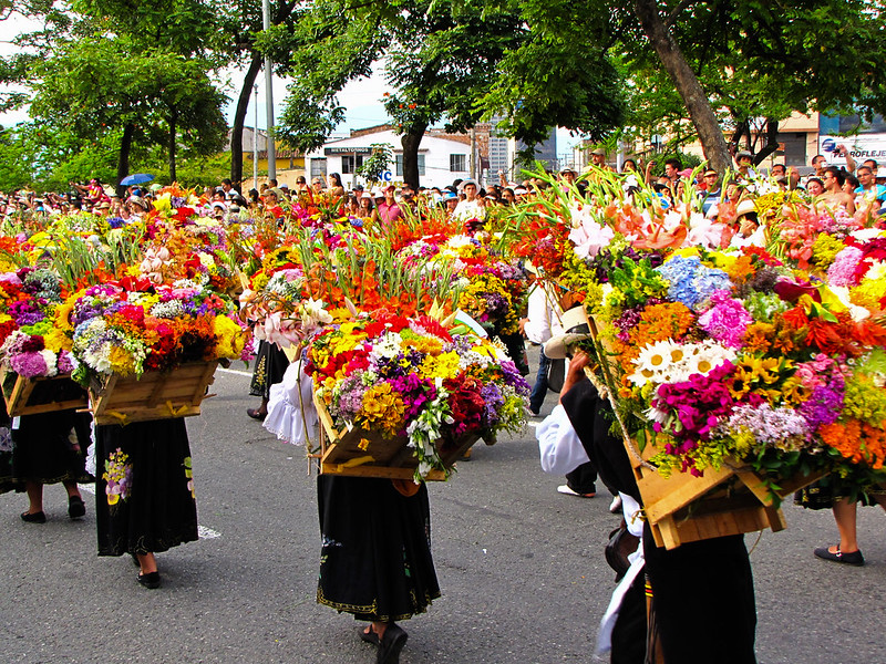 Colombia flower market