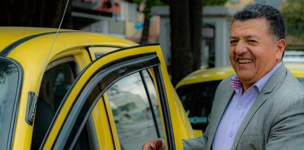Taxi drivers protest Bogota mobile platforms